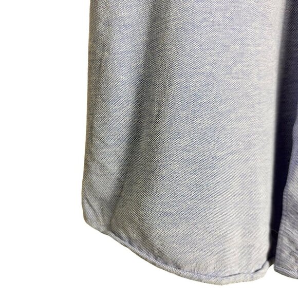 2/$30 Zara Blue Textured Stretch Man Slim Fit Shirt Long Sleeve Size Large - Picture 5 of 9